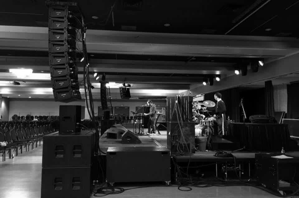 Professional audio production and line array sound system