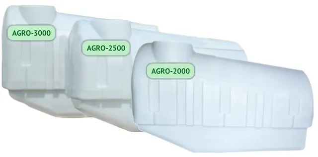 Баки на 2000, 2500 і 3000 л