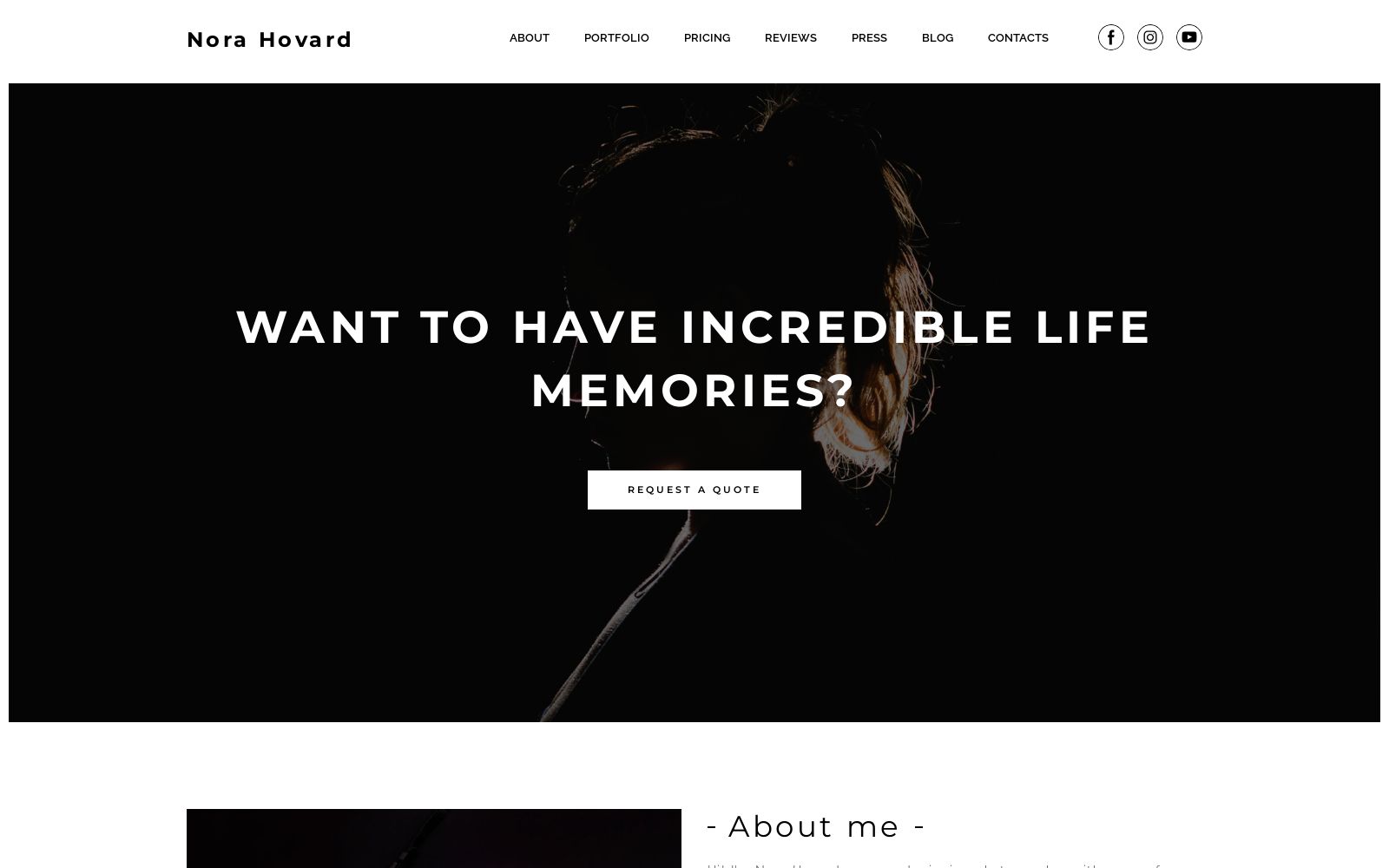 Personal Portfolio Creative Website Template Image