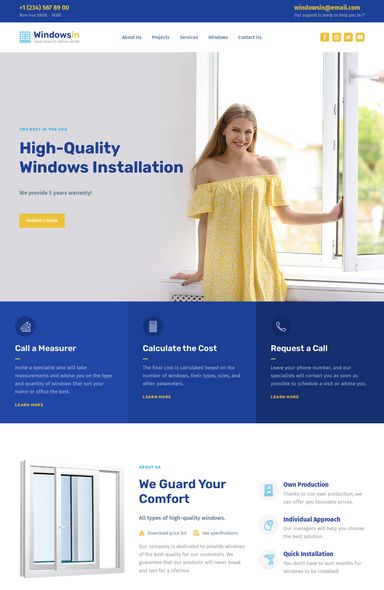 Window Website Template