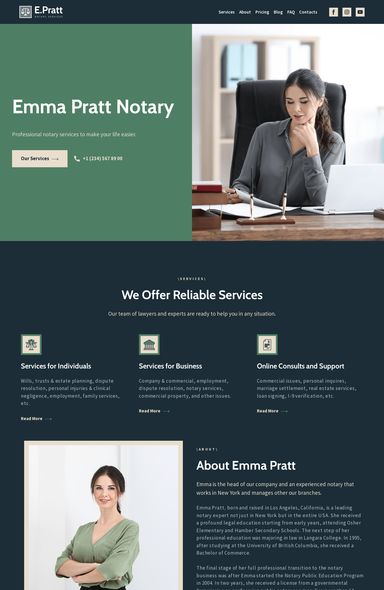 Attorney Web Template