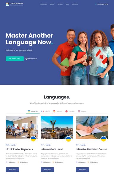Language School Template