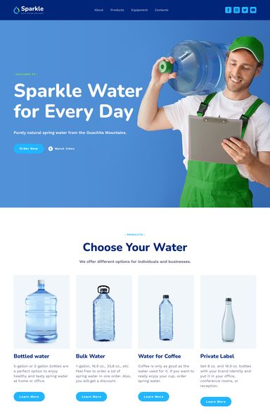 Water Website Design