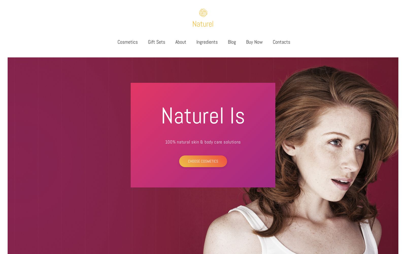 Cosmetic Ecommerce Website Design Image