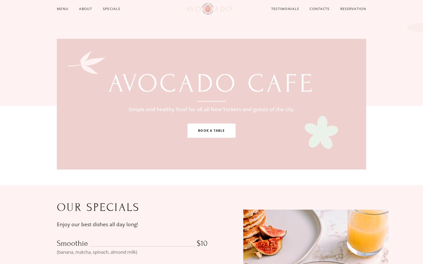 Coffee Landing Page Image