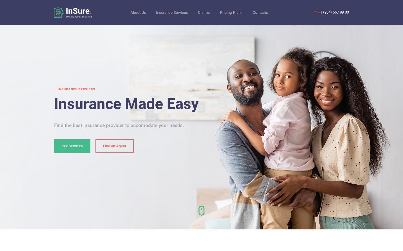 MotoCMS Insurance Agent Website Template for Financial Business Image