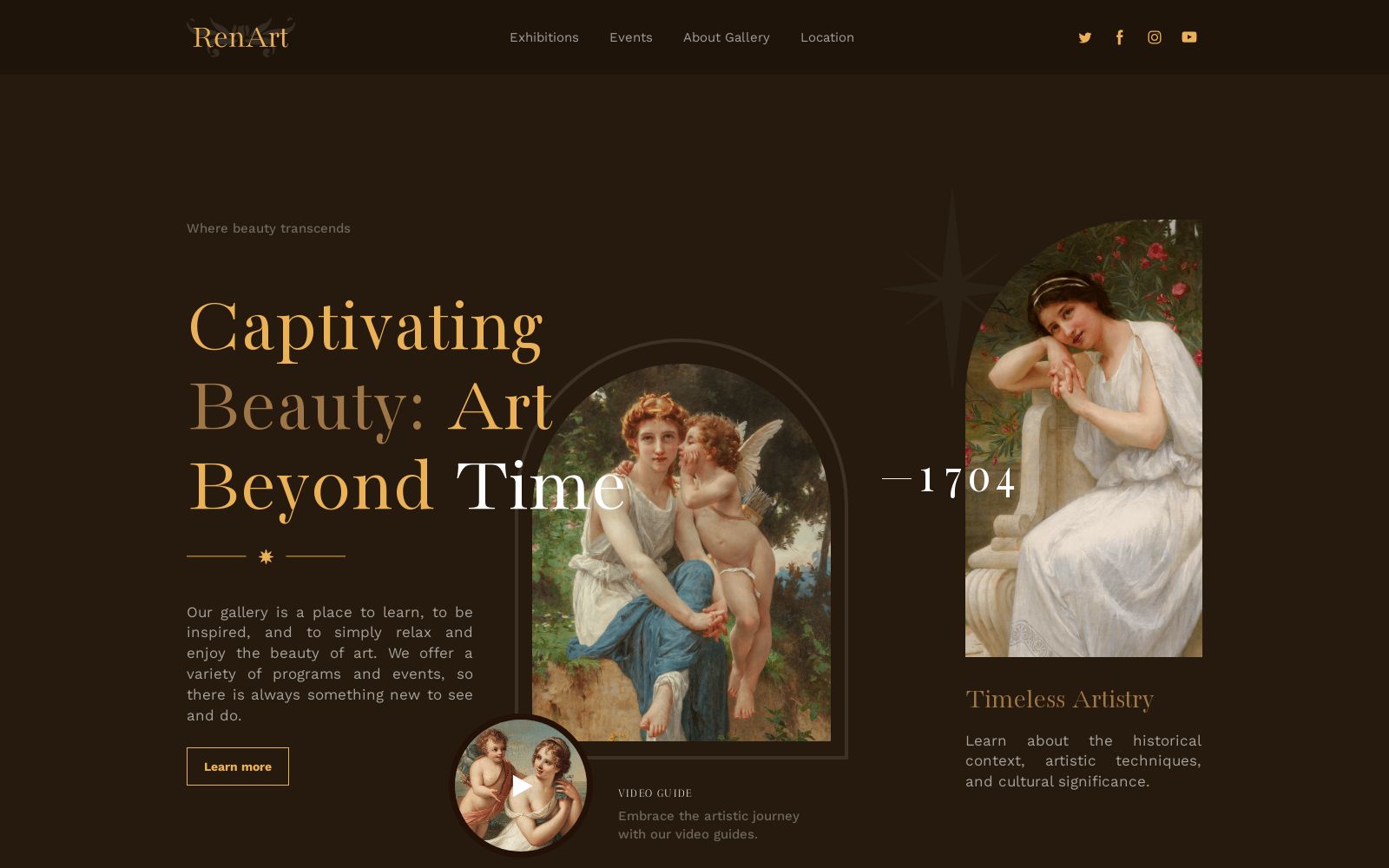 Sculpture Website Template Image