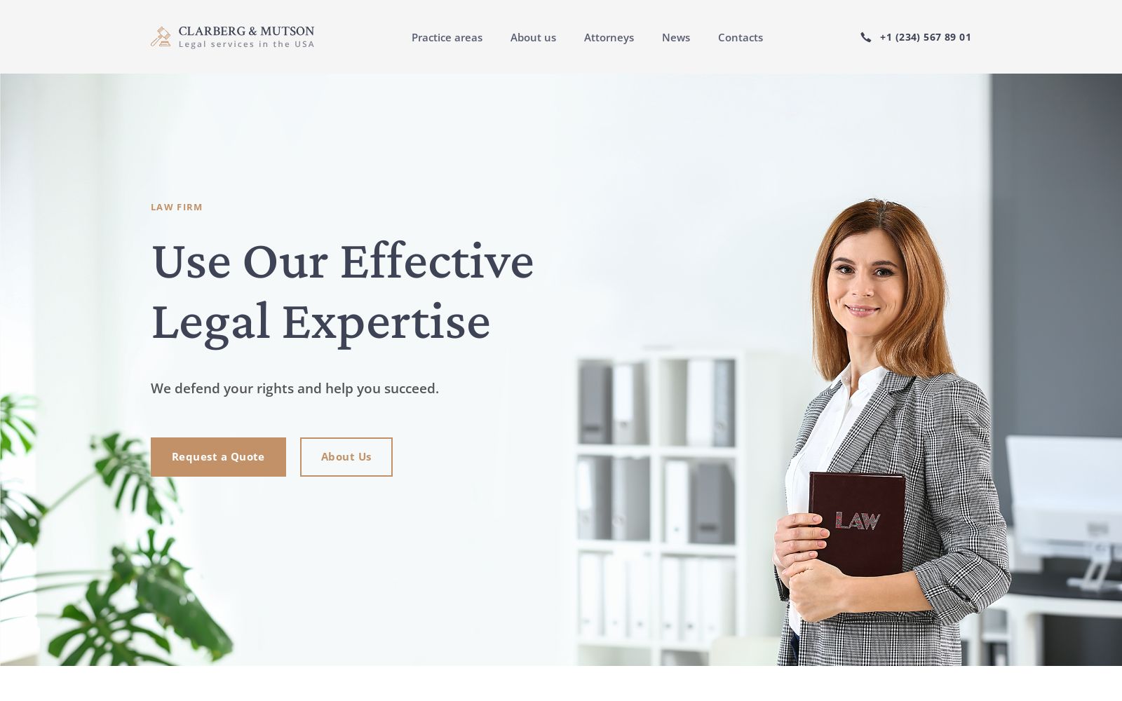 Law Landing Page Image