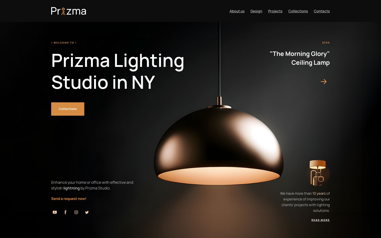 Lighting Store Website Template Image