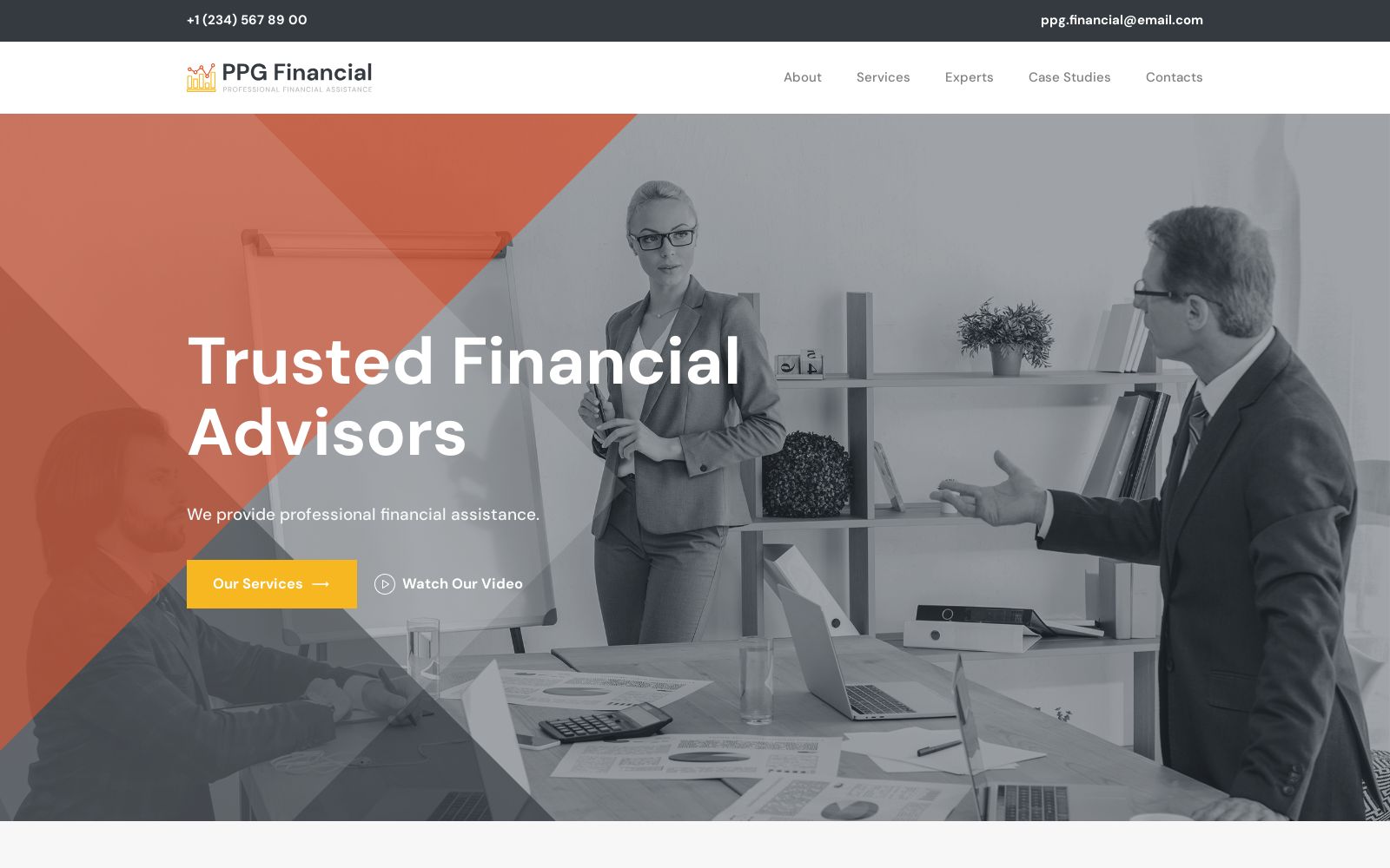 MotoCMS Accounting Web Template for Financial Services image