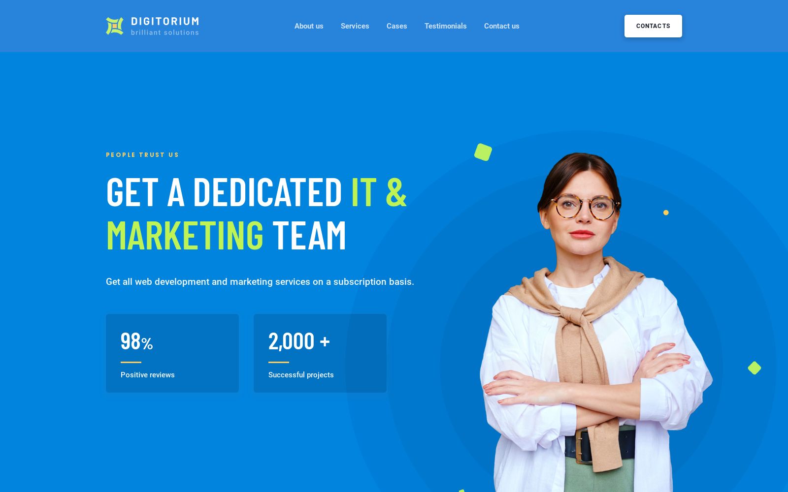 Business Solutions Website Template Image