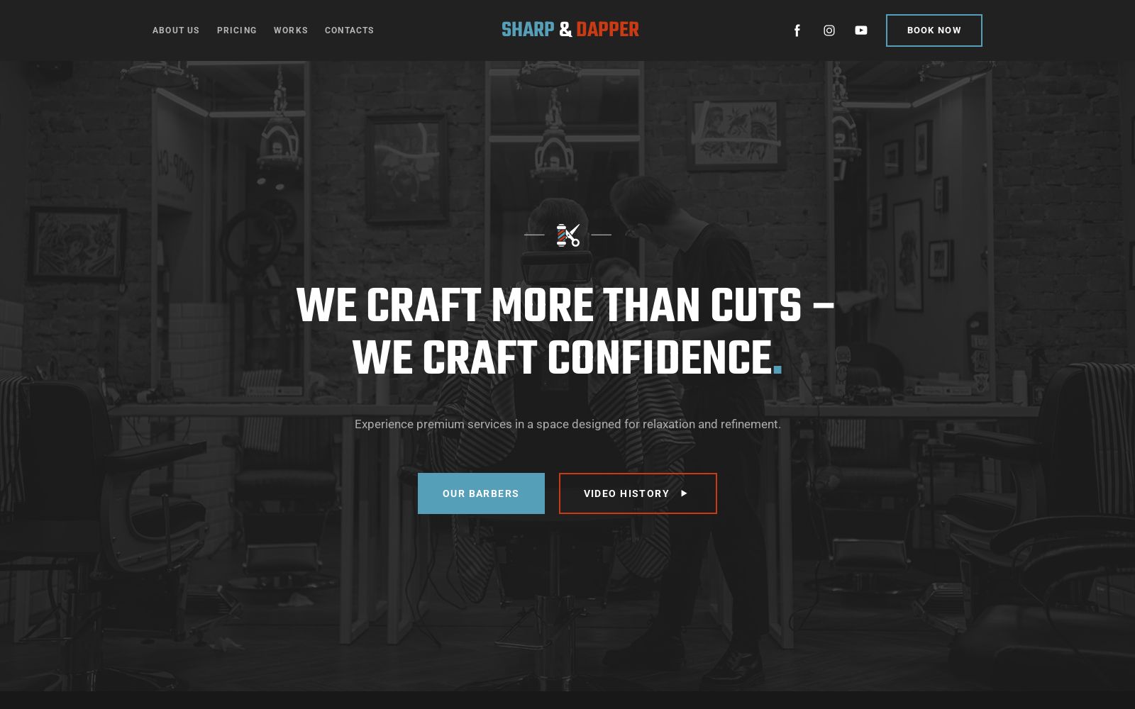 Barbershop Website Template for Professional Stylists image