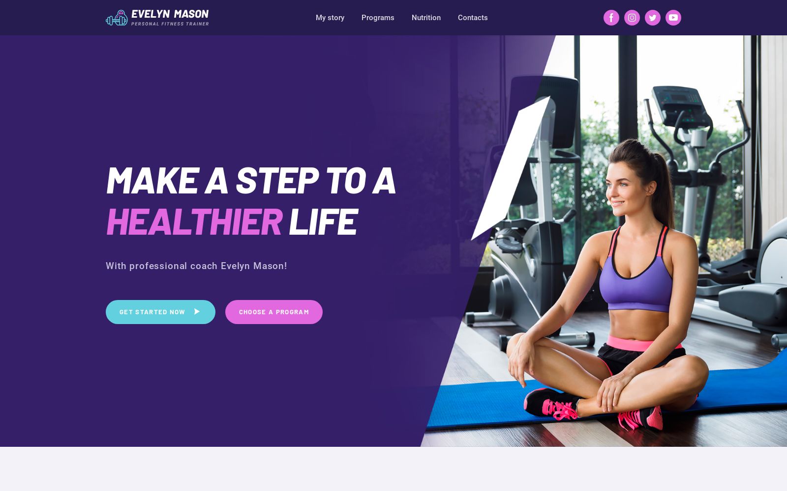 Pilates Website Template for Sport Studio Image