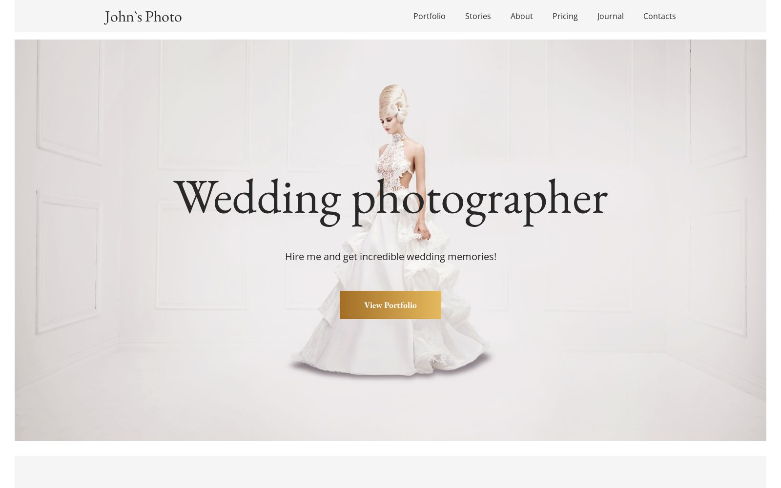 Photo Website Design for Love Story Photographers image