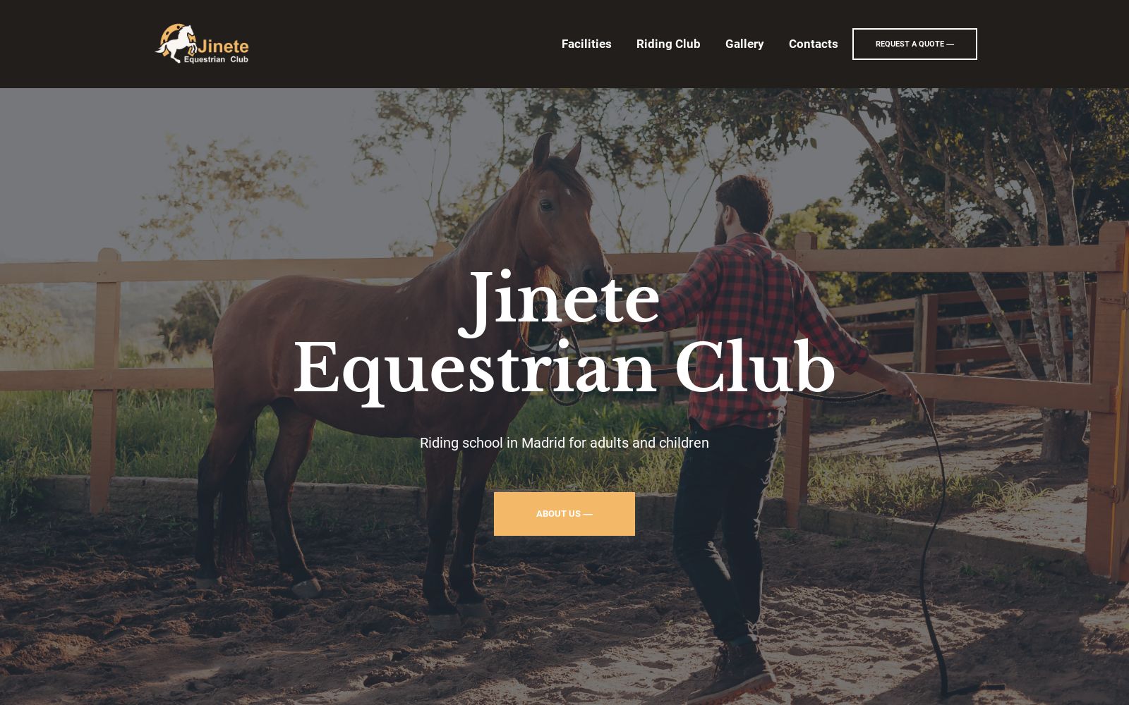 Horse Training Website Template Image