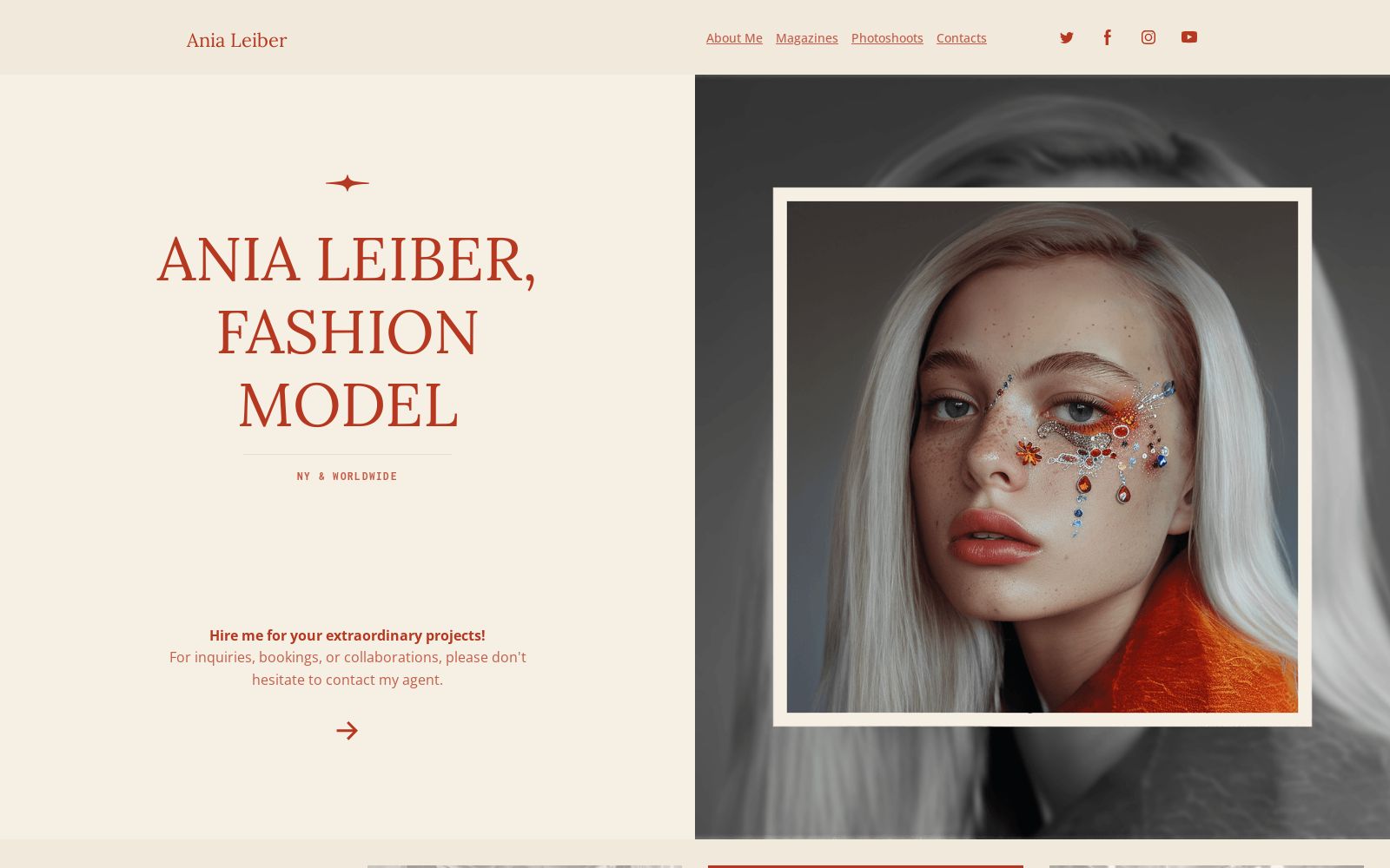 Celebrity Website Template Image