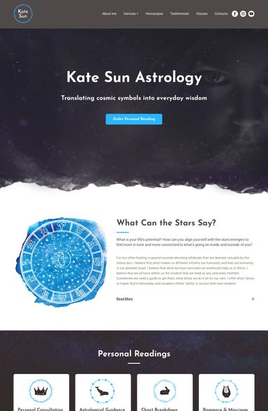 Astrology Website Template