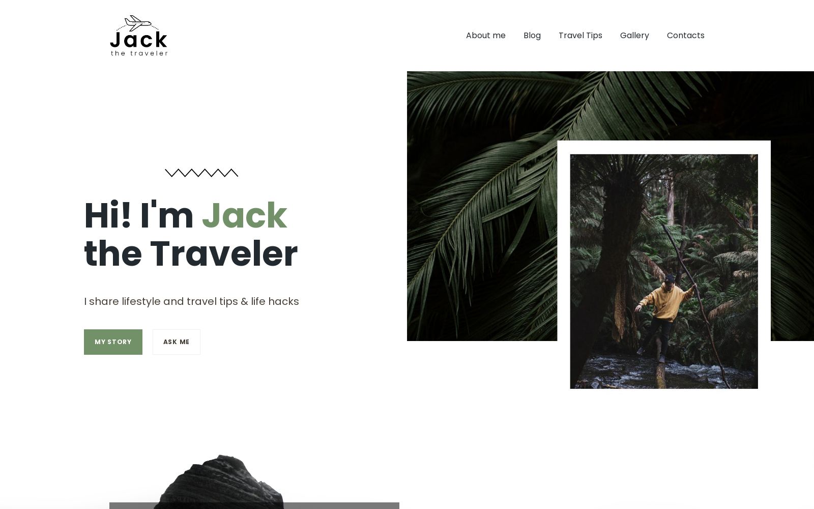 Influencer Website Template Image