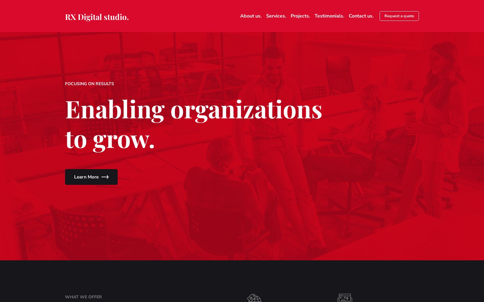 Company Portfolio Website Template Image