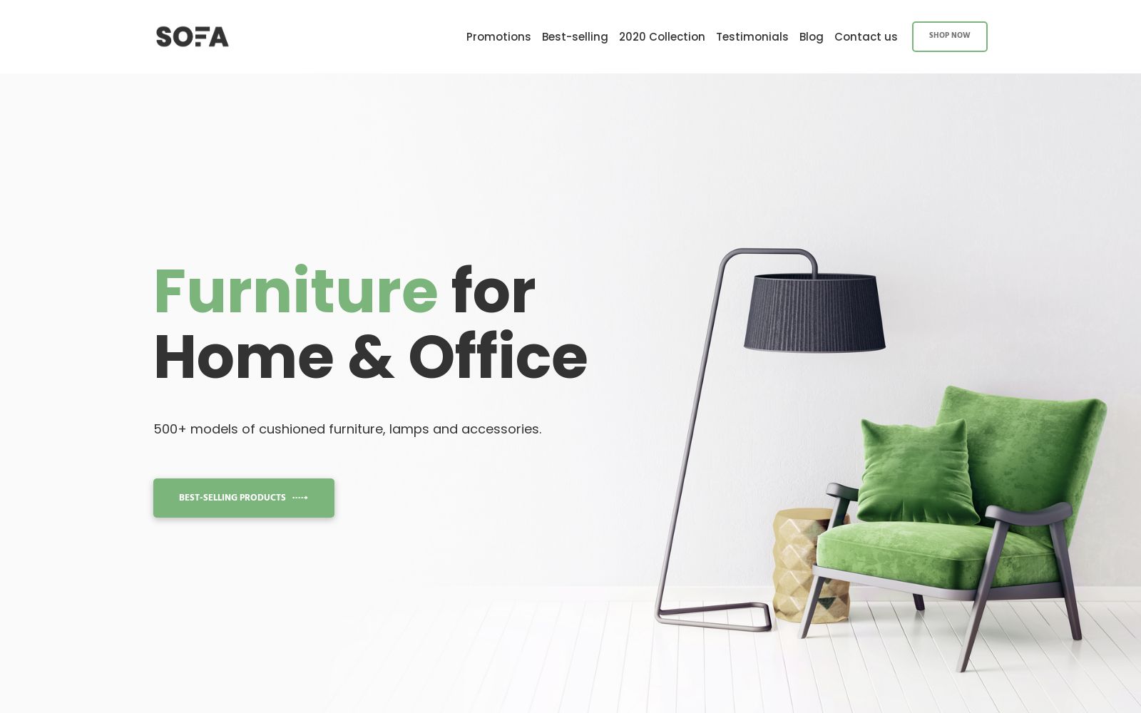 Furniture Web Template for Wood Craftsmen Website Image