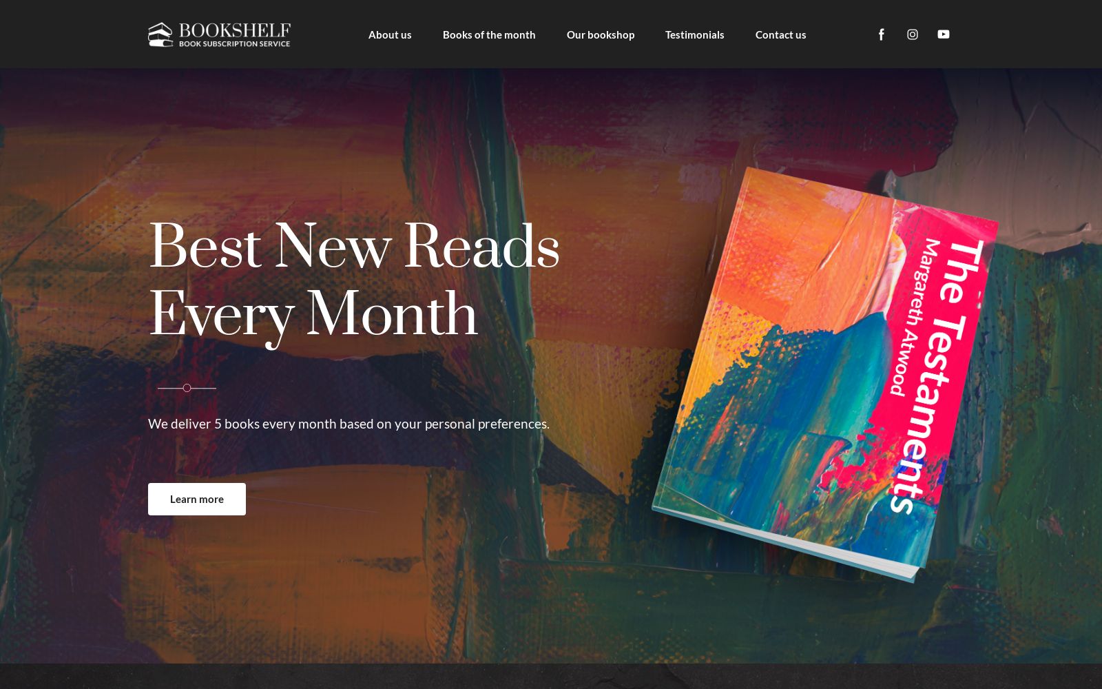 Book Store Website Template Image