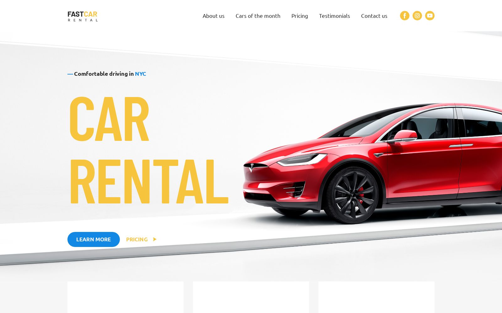 Limo Website Template for Limousine Rental Services Image