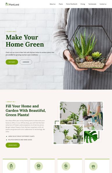 Gardening Website Design