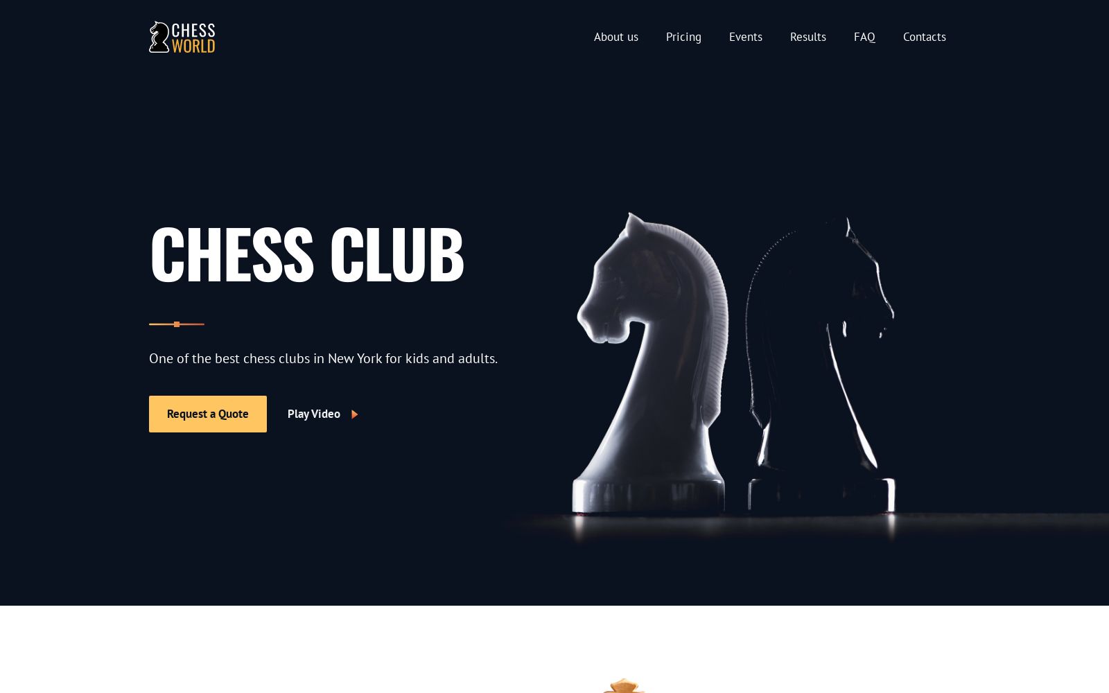 Chess Website Template Image