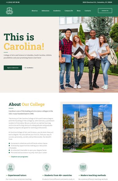 College Website Template