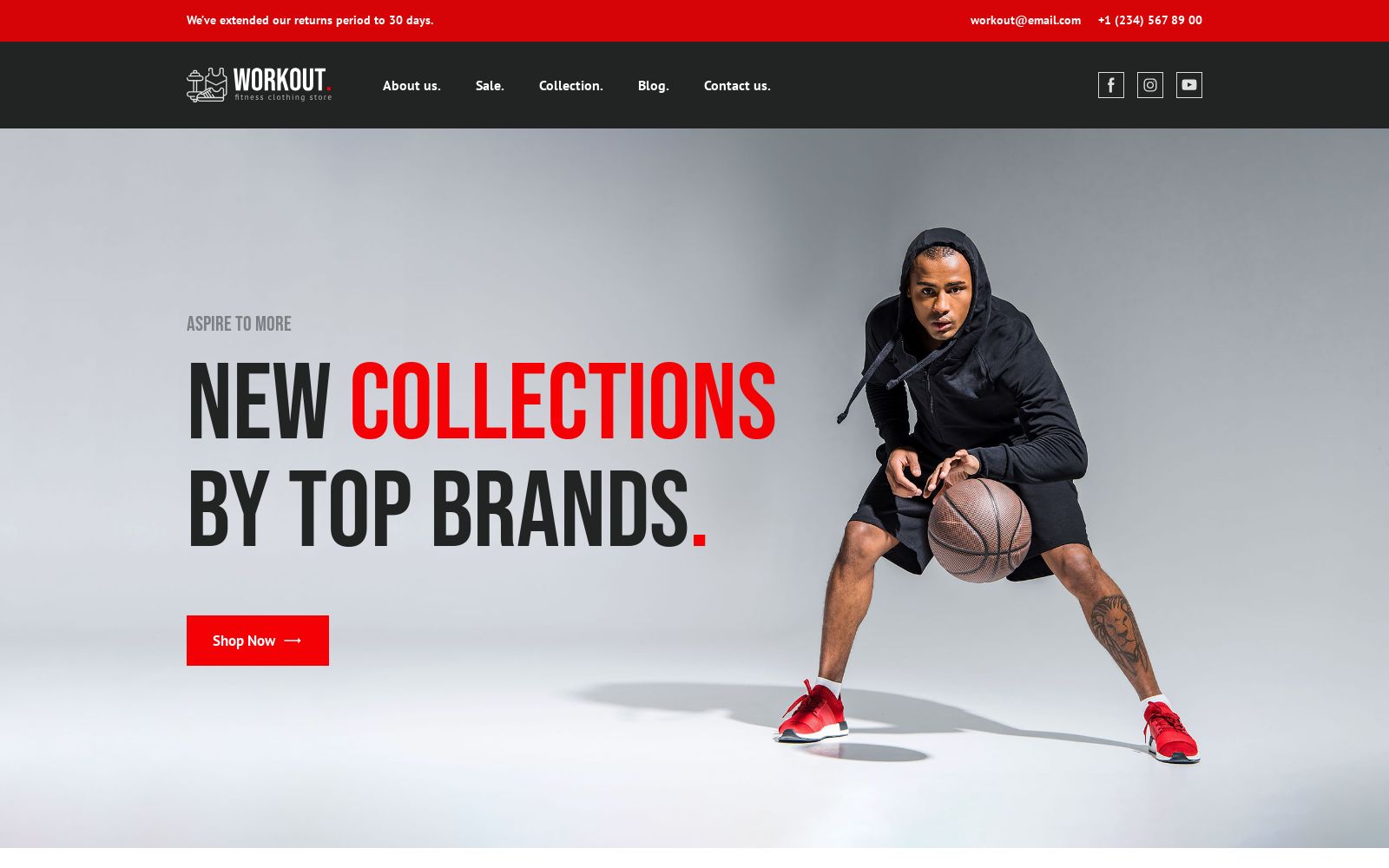 Online Clothing Store Website Design Image