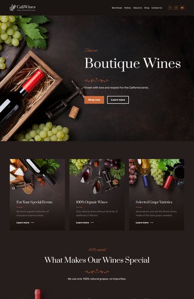 Liquor Store Website Template