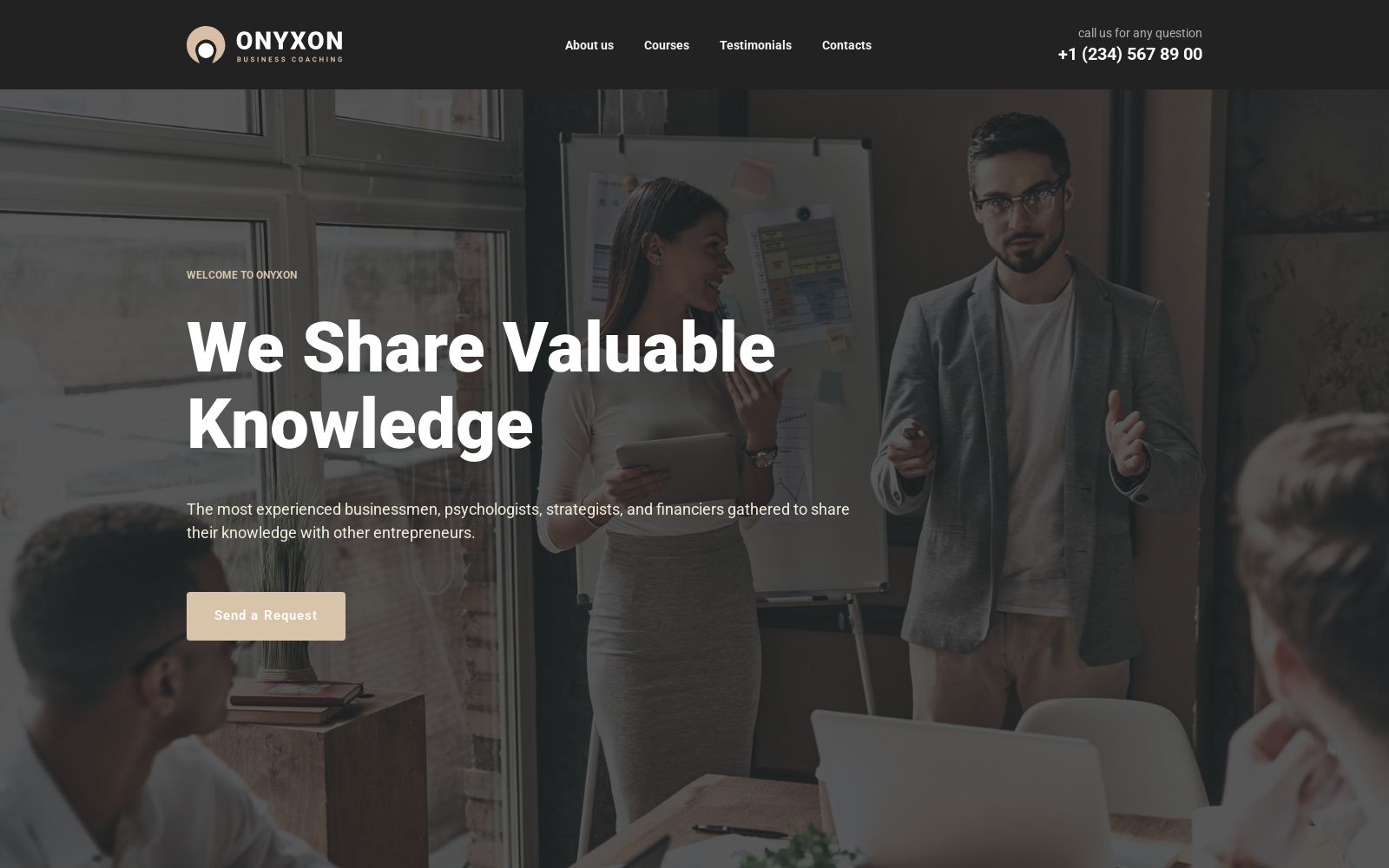 Business Coach Website Template for Mentor Site image