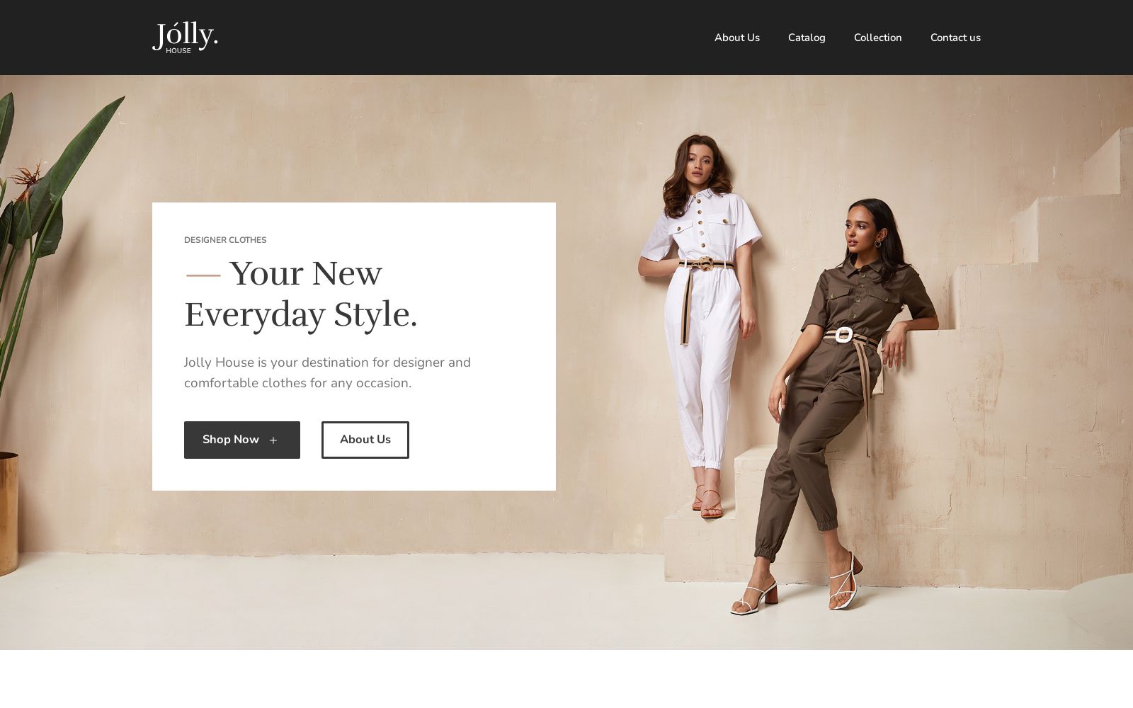 szablon portfolio w temacie Moda dla stron modowych