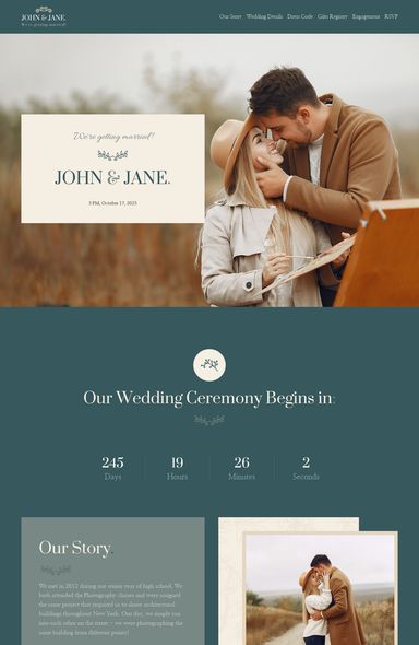 Wedding Landing Page