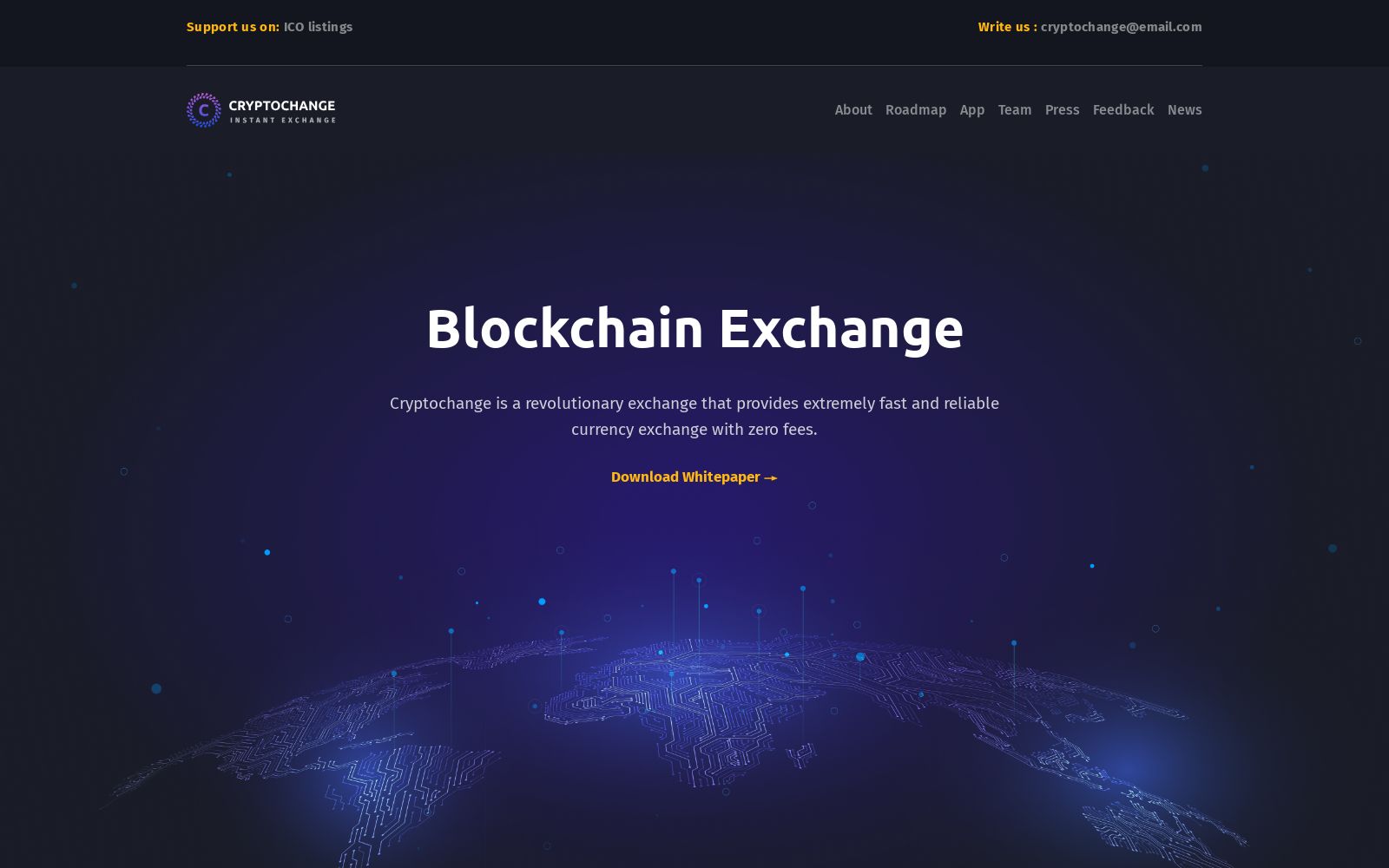 Cryptocurrency Landing Page image