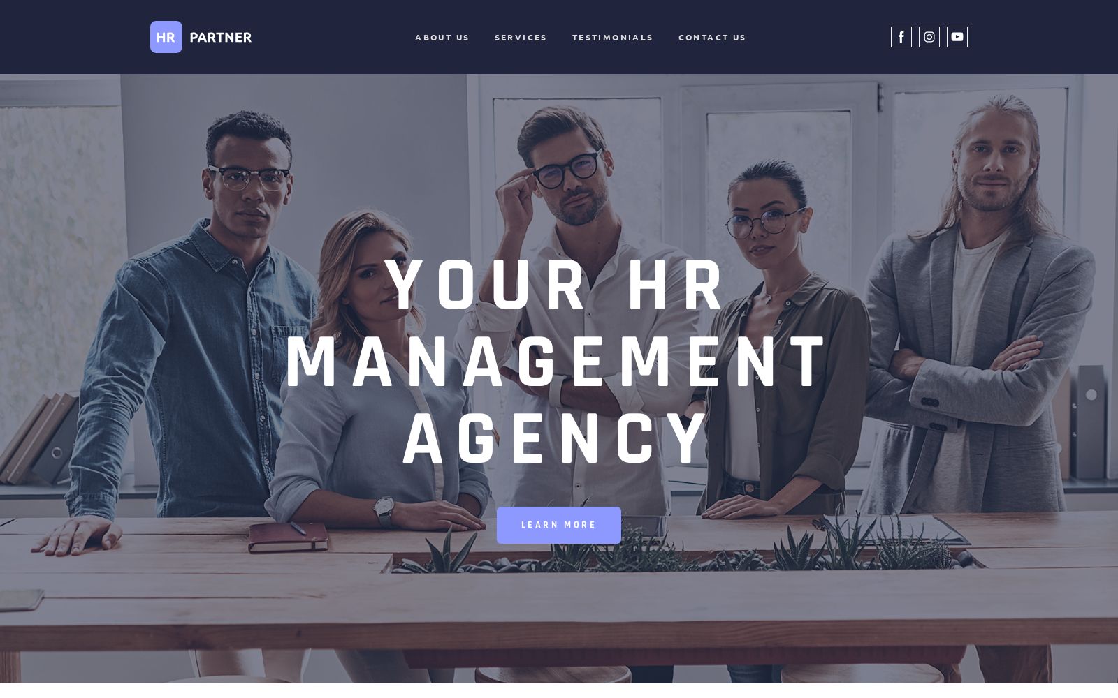 Staffing Agency Website Template Image