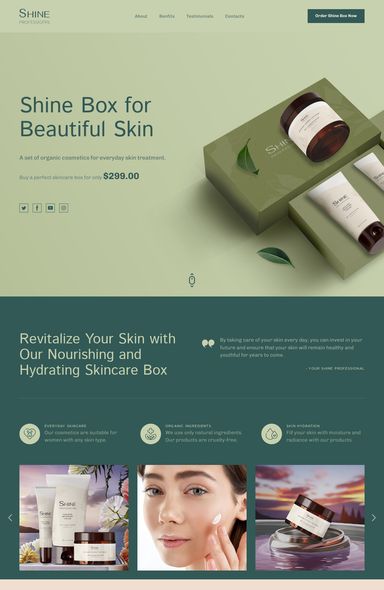 Cosmetic Website Template