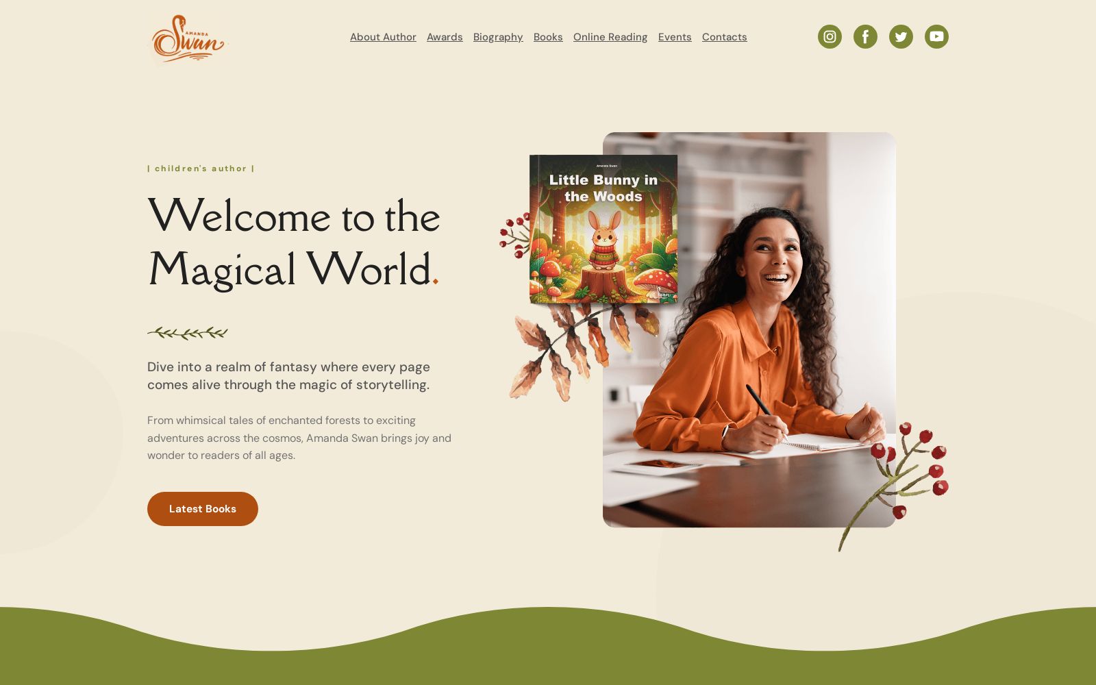 Best Book Website Design for Writers and Journalists Image